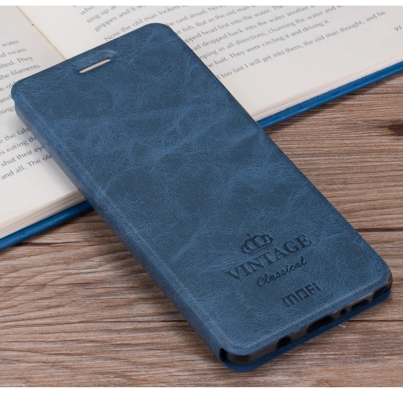 Оригинальный чехол Mofi для Xiaomi Redmi 4 роскошный кожаный книжка с подставкой Mi в виде