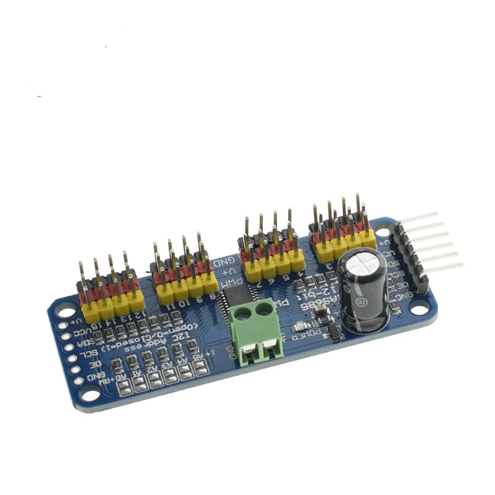 16 канал 12 бит ШИМ/сервопривод I2C интерфейс PCA9685 для Arduino Raspberry Pi DIY servo Щит Модуль #