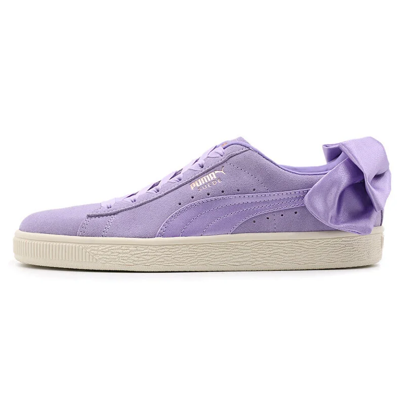1PU36731705 Новое поступление PUMA Suede лук Wns Для женщин Скейтбординг обувь кроссовки - Цвет: 1PU36731705