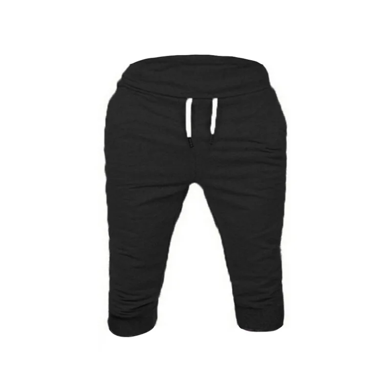 Черный CALOFE, мужские спортивные шорты для бега, брюки, тонкие, для фитнеса, спортивные, нижняя часть, для баскетбола, футбола, шорты, одежда для спортзала, спортивная одежда - Цвет: Черный