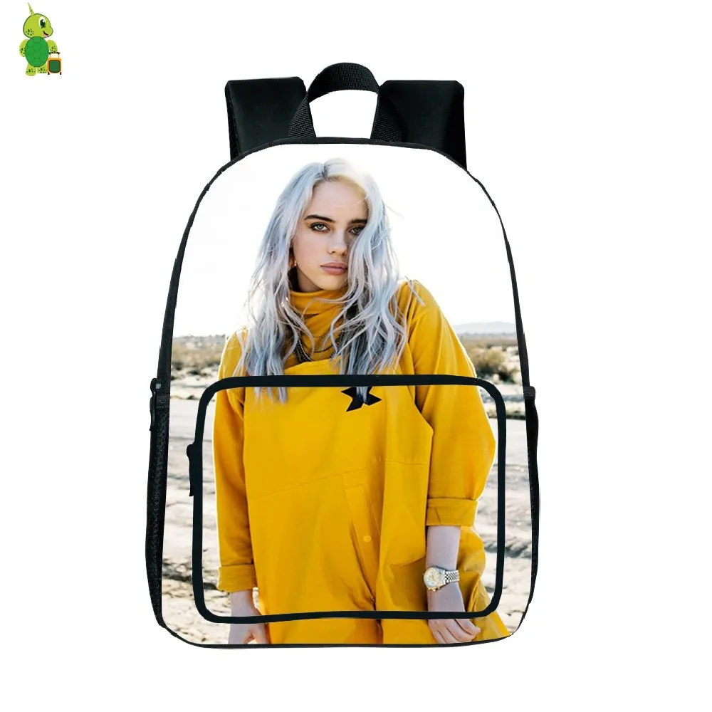 Billie Eilish рюкзак с принтом рок-звезды, школьный рюкзак для подростков, женщин, мужчин, повседневный рюкзак, модная дорожная сумка, водонепроницаемая сумка, подарок для вентилятора - Цвет: 23