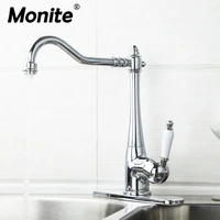 monite brass kitchen swivel chrome spout ceramic handle cover plate hose 84855724 sink water tap vessel faucet mixer tap