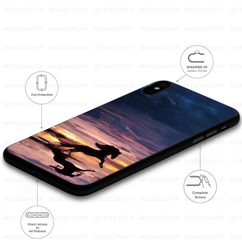 Мягкий чехол WEBBEDEPP Running Horse для Samsung Galaxy S10 S10e S9 S8 Plus S7 S6 Edge &amp J6 2018 Note 10 9 8 |