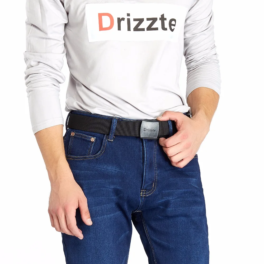 Ремень Drizzte мужской большой и высокий 120 190 см эластичный ткань YKK пластиковая