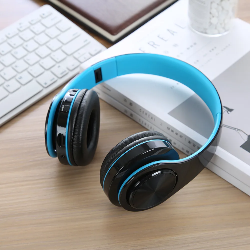 Беспроводные наушники VOBERRY, гарнитура Bluetooth 4,1, регулируемые складывающиеся наушники с микрофоном для ПК, мобильного телефона, Mp3 DD CT