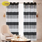 Скандинавские современные шторы Flying, для окон, гостиной, спальни, в полоску, домашний декор, индивидуальные шторы из натурального полиэстера