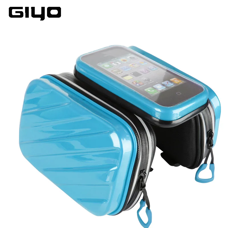 Giyo Bicycle Bag 4.7-5.5&quot Phone Case Storage For Bike Touch Screen Cycling Front Frame Top Tube Carrier Saddle s | Спорт и