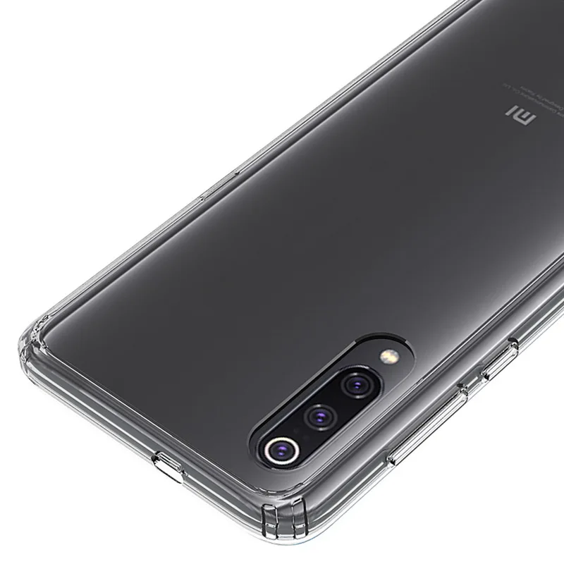 Для Xiaomi mi 9 чехол mi 9 Lite TPU бампер жесткий PC акриловый прозрачный Кристальный чехол для телефона для Xiaomi mi 9 Lite прозрачный чехол