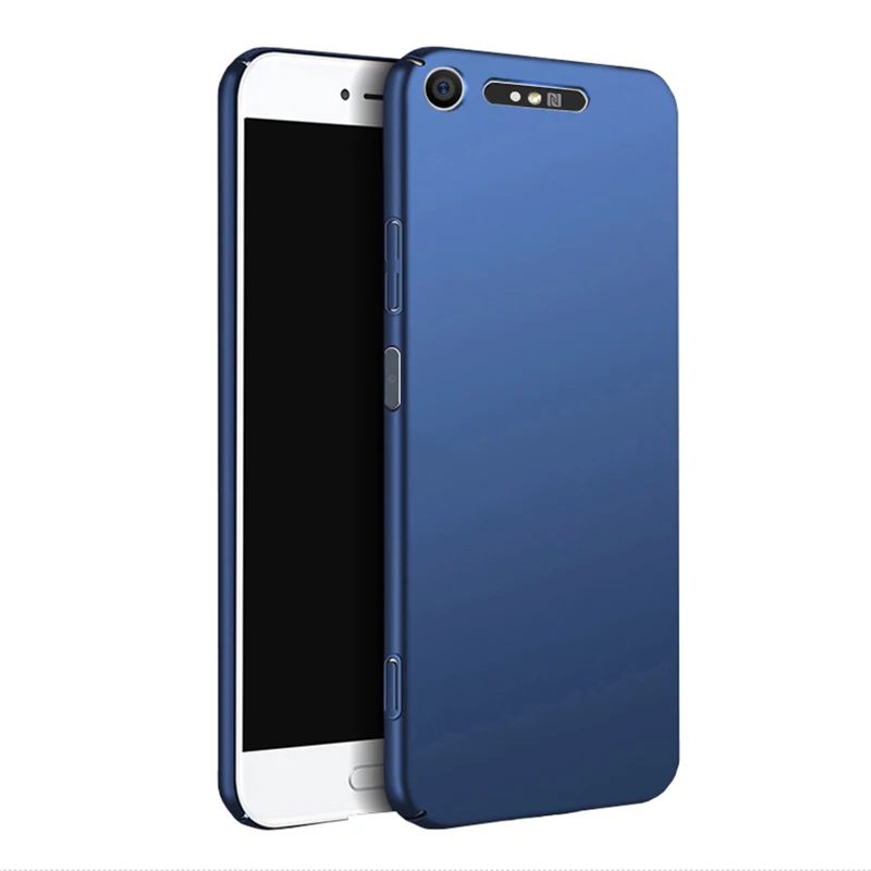 MAKAVO For Sony Xperia XZ1 Case 360 Slim Matte Hard Back Cover Compact XZ2 XA1 Plus XA2 Ultra L2 XZ 1 |