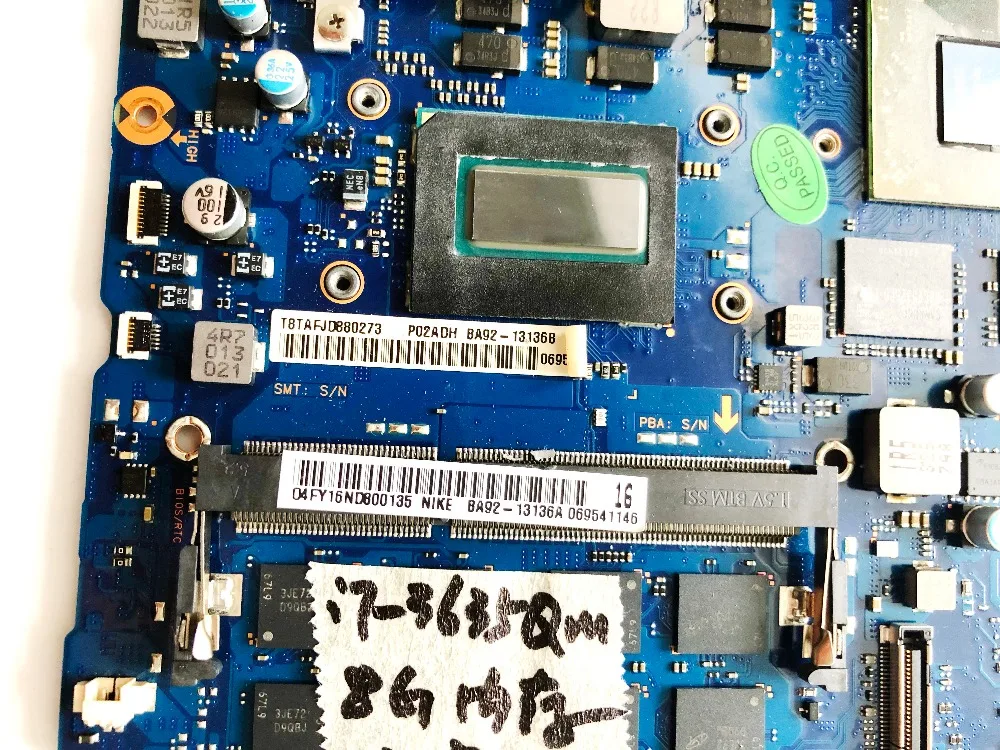 Оригинальное для Samsung NP880Z5E Материнская плата ноутбука I7 3635QM 8 Гб BA92 13136A испытанное