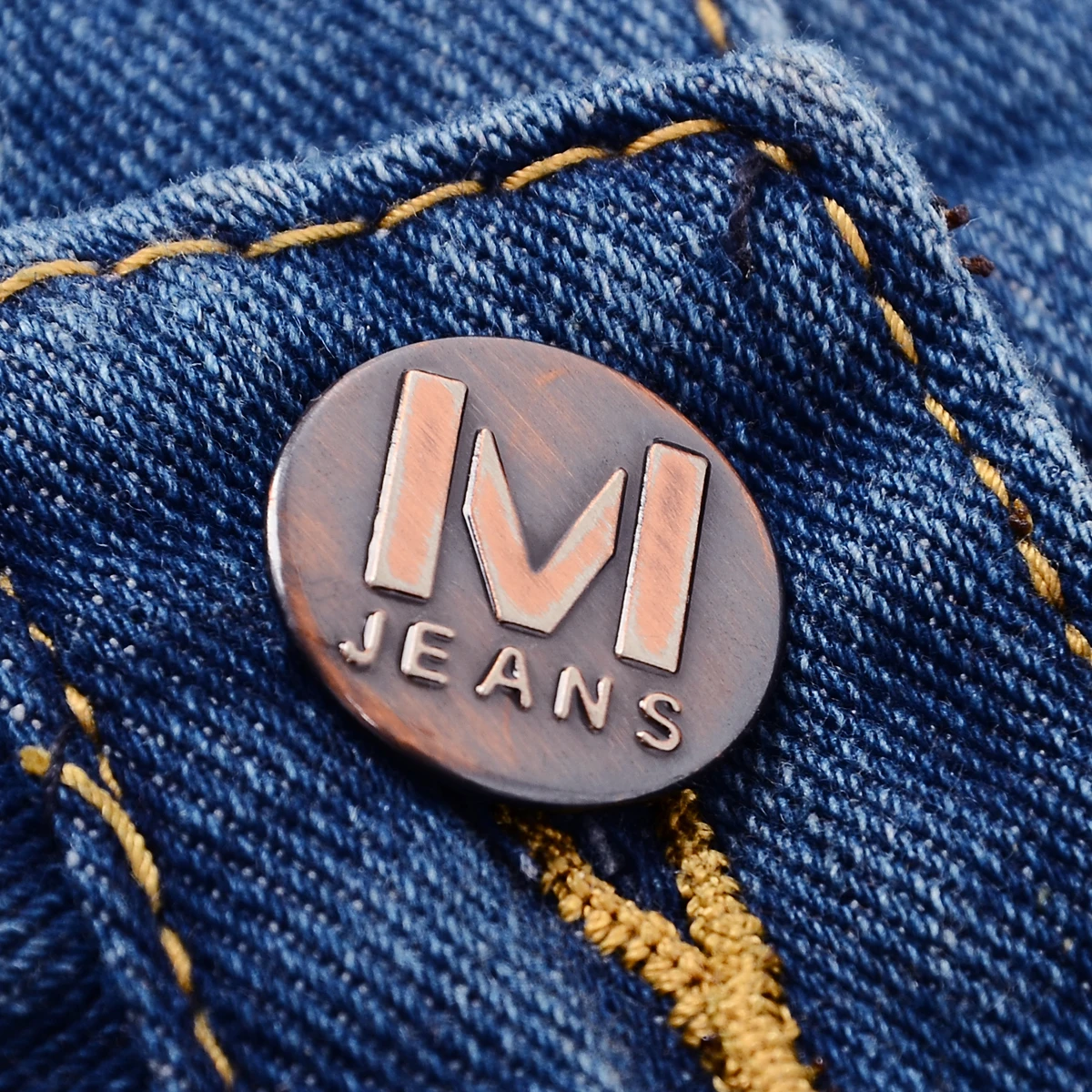 CARANFIER New Blue Jeans Men Straight Denim Trousers High Quality Classic simple Cotton Brand Buttons Men's | Мужские джинсы