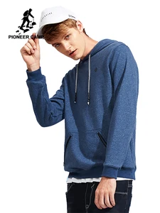 Пионерский лагерь темно-синие одноцветное свитер с капюшоном брендовая мужская одежда спортивный костюм мужской качество повседневные толстовки для мужчин AWY702374