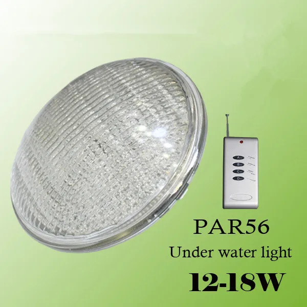 Подводный светильник для бассейна PAR56 LED 18 Вт 12 В RGB IP68 на открытом воздухе для рыбалки, фонтана и пруда.