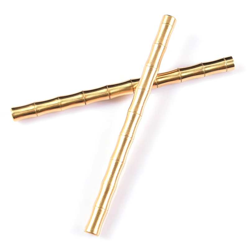 Ручка EDC из бамбука латунная тактическая ручка инструмент для самозащиты