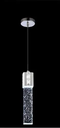 1head silver Хрустальный подвесной светильник 3 головы светодиодный светильник s Bubble современный кулон в форме колонны лампа пирамиды прозрачные подвесные лампы - Цвет корпуса: 1head silver