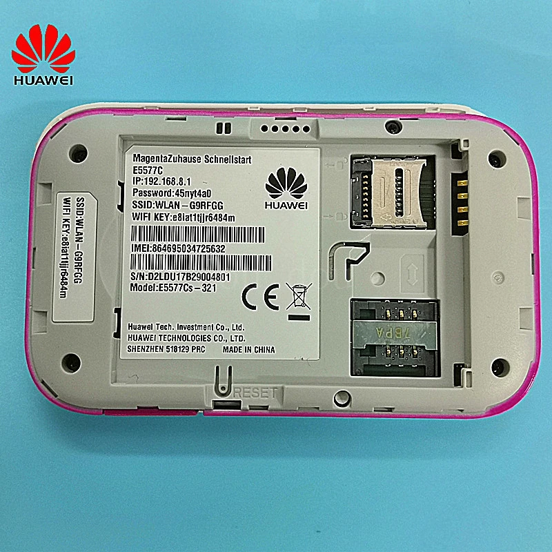 Unlocked New HUAWEI E5577 with Antenna 4G LTE Cat4 E5577Cs-321 Mobile Hotspot Wireless Router Pocket mifi PK E5573 E5786 | Компьютеры и