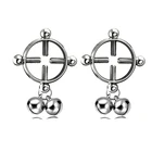 Модный женский Пирсинг для тела 12 шт., подвеска в виде колокольчика для груди и ногтей, Поддельные кольца для сосков, регулируемое кольцо для сосков, ювелирные изделия, повседневные женские