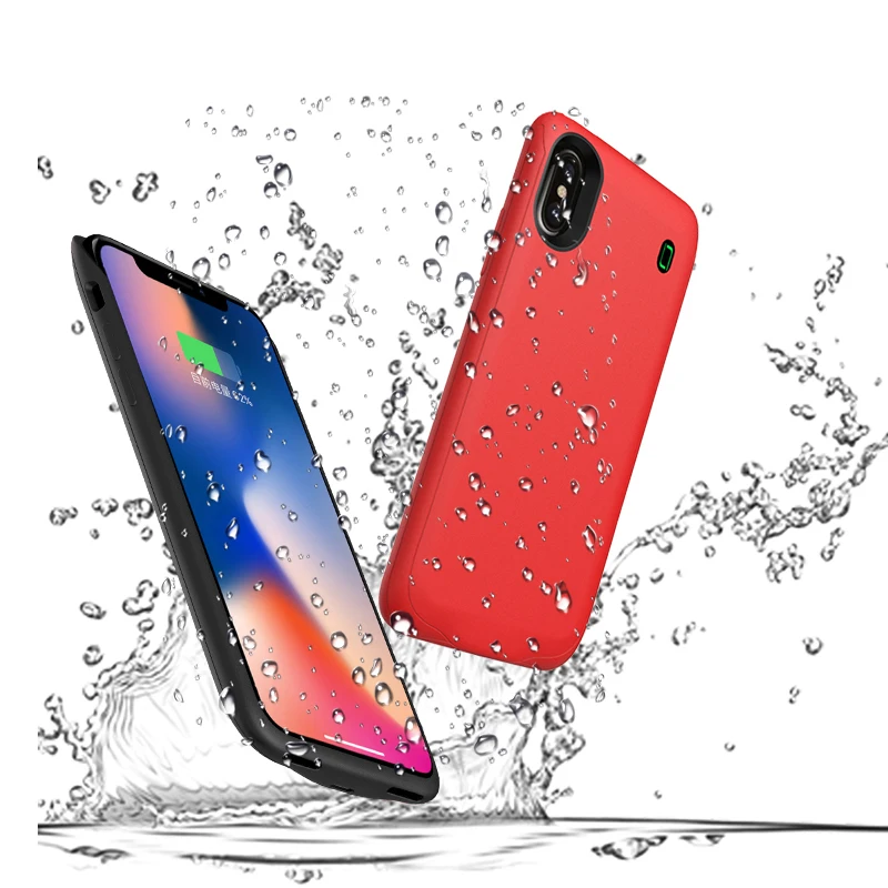 Чехол для аккумулятора iphone X 4000 мАч новейший модный тонкий чехол резервного