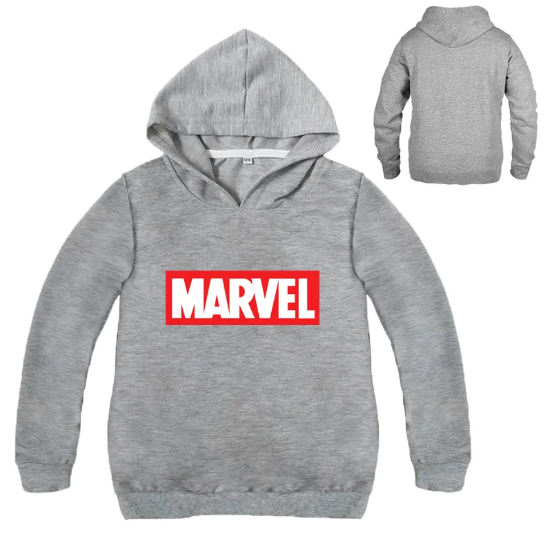 colot at picture От 2 до 14 лет крошечный хлопок осень Marvel кофты с капюшоном на тему комиксов дропшиппинг Повседневная Толстовка Пуловер персонажи толстовки для мальчиков - Цвет: colot at picture