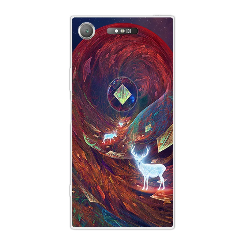 5 2 &quotдля Sony Xperia XZ1 цветной чехол для телефона мягкие силиконовые чехлы Dual F8342 Coque |