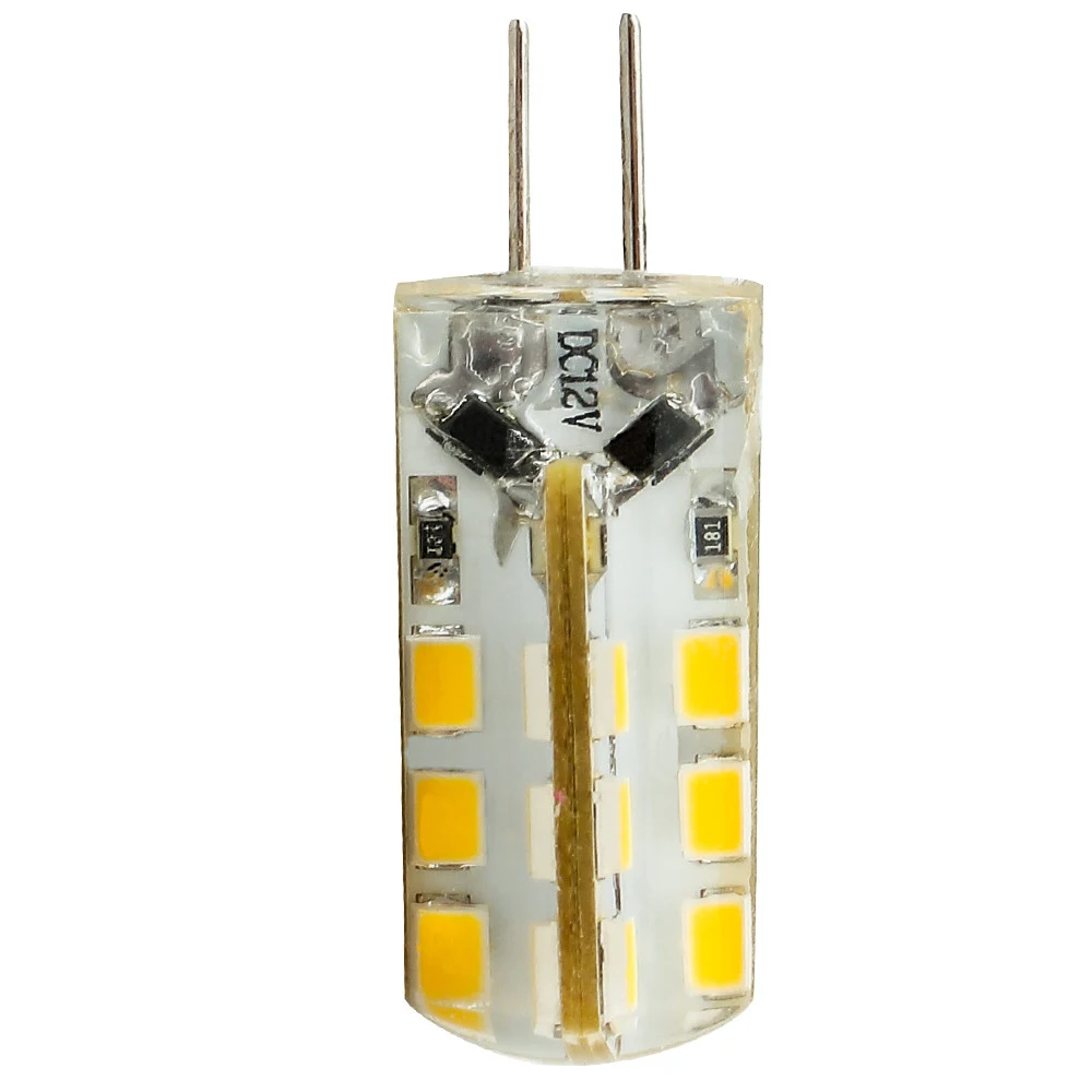 Светодиодная лампа G4 SMD3014 2835 с 24 чипами энергосберегающая 6 Вт переменный ток 12 В