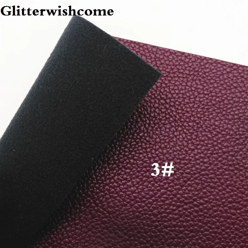 Glitterwishcome 30X132 см мини-рулон винил для бантов тисненая зернистая кожа личи твердая искусственная кожа листы для бантов, GM079