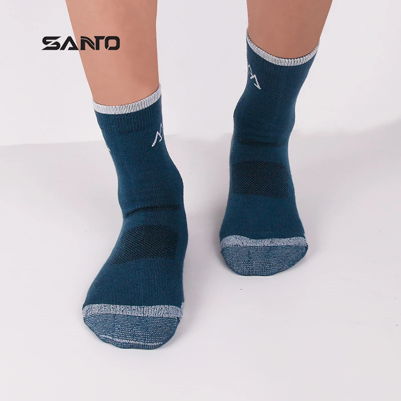 SANTO 2 пары S017 высокое качество мужские шерстяные толстые носки впитывающие влагу