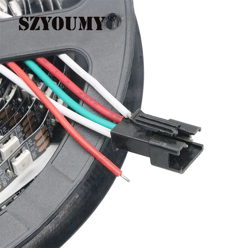 SZYOUMY DC 12 V 5 V WS2811 5050 SMD RGB светодиодные ленты прибор приемно-60 сек/м, 5 м и светодиодным фонарем с возможностью Пиксели внешний 1 Ic Управление 3 светодиода 50 м IP20/IP67