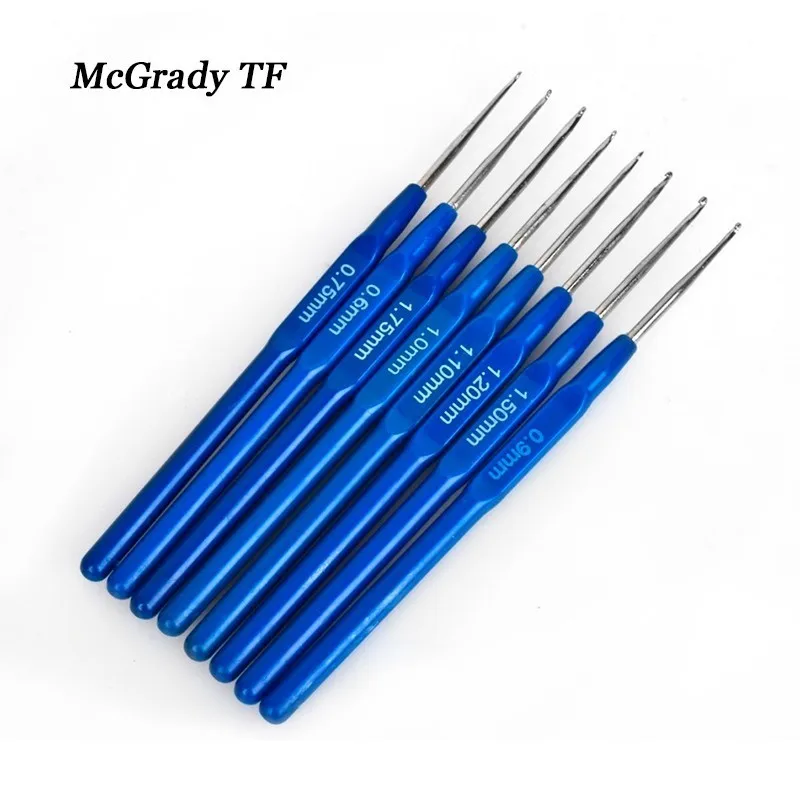 Бренд Алюминий вязальные крючки комплект Эргономика плетения изделий DIY стежка