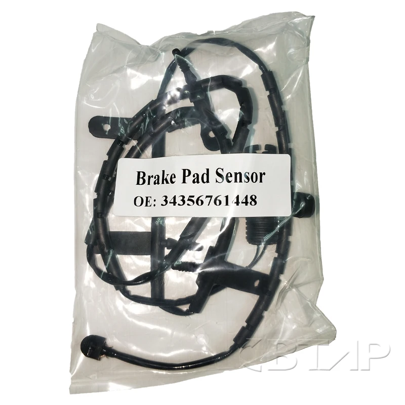 BTAP New 2 Pcs Rear+Front Brake Pads Sensor For Mini Cooper R50 R52 R53 L4 1.6L 2003-2008 34356761448 34356761447