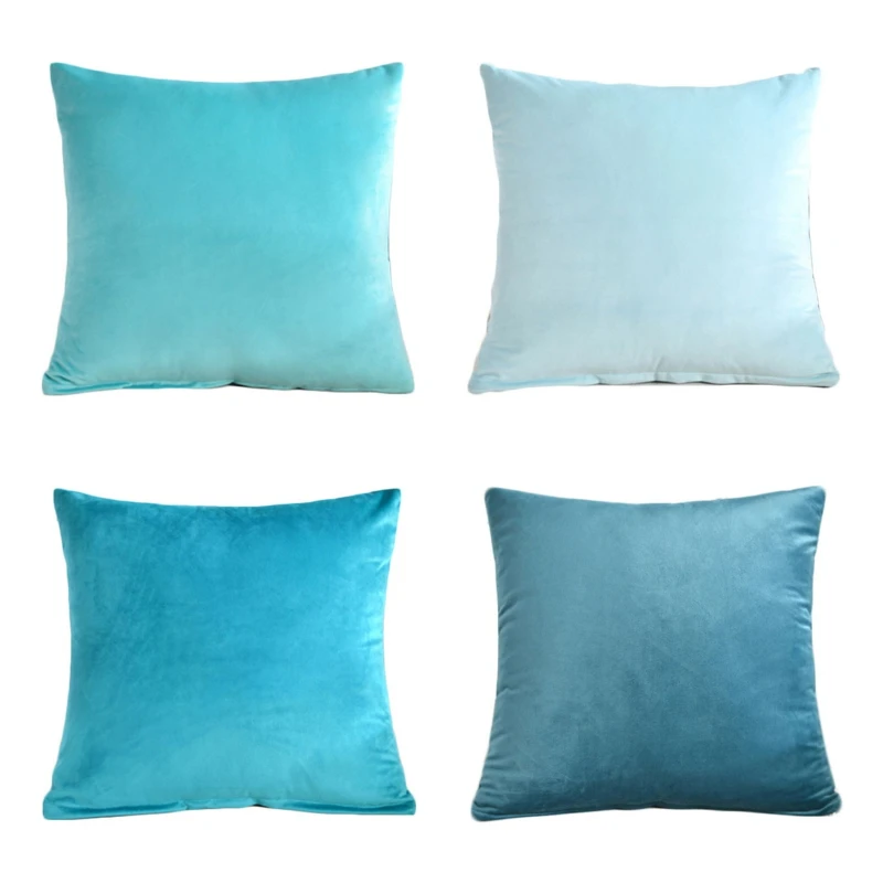 Бархатная подушка диван кровать наволочка домашний декор хлопковая квадратная