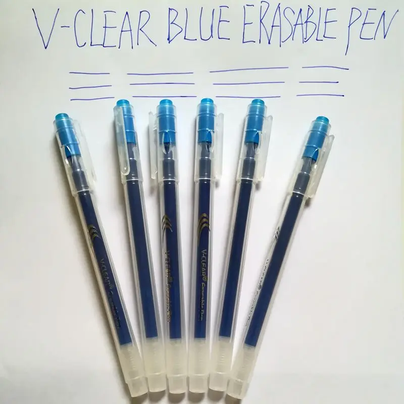 Гелевая ручка VCLEAR 6 шт. синяя искусственная гелевых стираемых ручек подарок