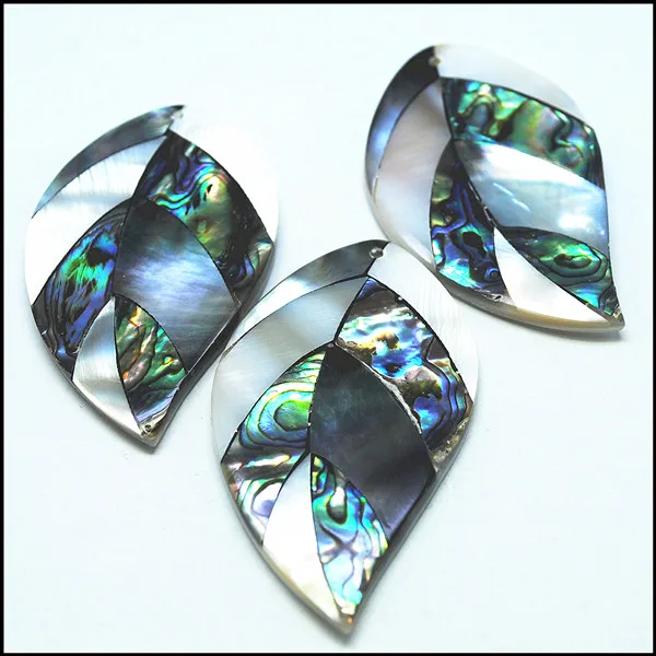 

2PC nature abalone shell matching shell pendants mother of pearl shell beads pendants owl turtles leaf free shipping wholesale