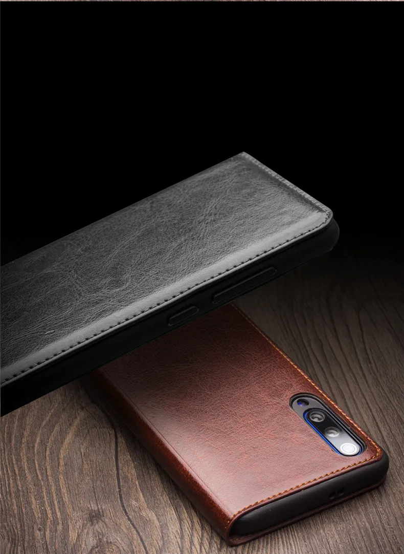 Чехол из натуральной кожи для Xiaomi mi 9, чехол из воловьей кожи с откидной крышкой для Xiaomi mi 9 mi 9, прозрачный чехол
