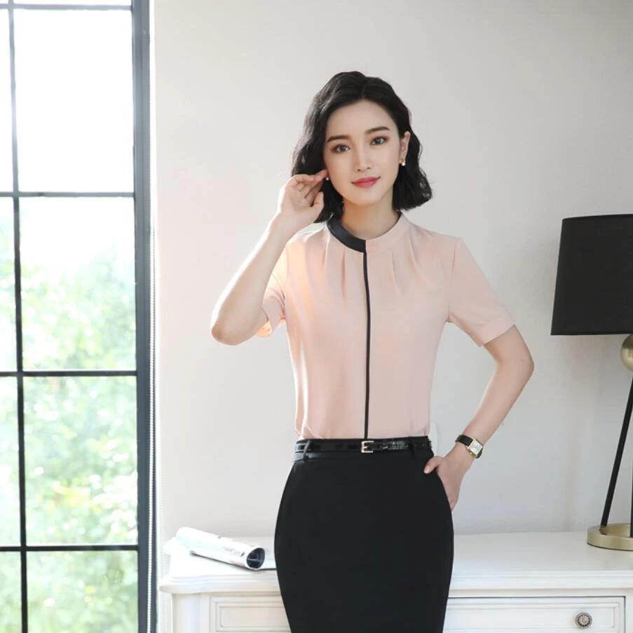 Элегантная женская деловая белая рубашка размер раньше дизайнерская одежда с