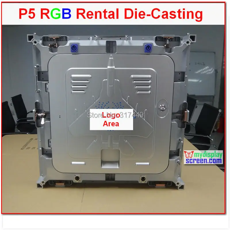 Сверхтонкий литый под давлением алюминиевый арендный светодиодный дисплей 640 мм