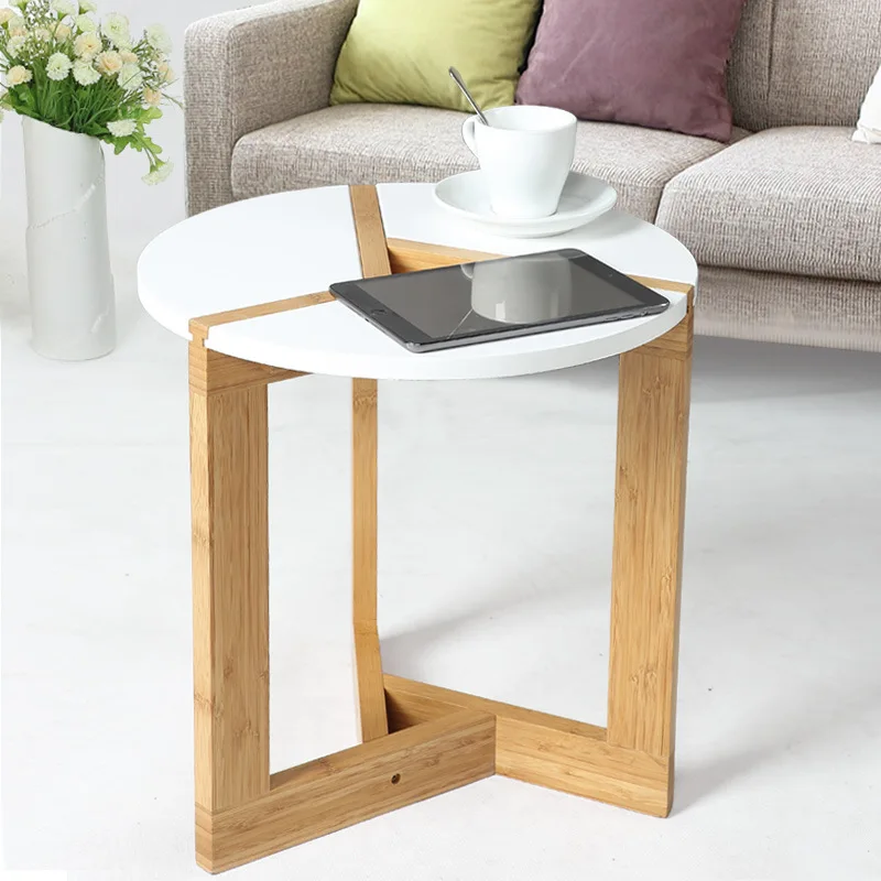 Ланская 2018 натуральная Cam sehpalar Muebles Современные бамбука сбоку Гостиная диван Чай