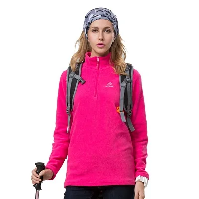 Women Rose Мужская Женская зимняя флисовая мягкая куртка спортивные куртки TECTOP для походов, кемпинга, лыж, треккинга мужская женская зимняя одежда - Цвет: Women Rose