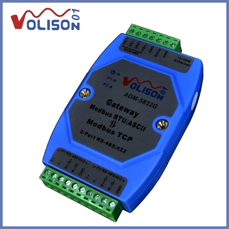 Профессиональный Шлюз MODBUS промышленный Уровень 2 порта Rs485/422 Modbus RTU к TCP|Запчасти