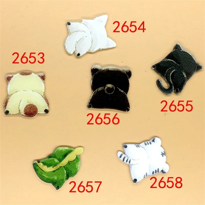 Забавные Акриловые Броши с рисунками животных кошек динозавров Грустный значок