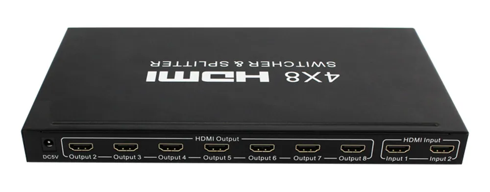 HDMI матричный коммутатор 4 в 8 выход 4*8 HD матрица ТВ видео 4K2K3D|KVM-переключатели| |
