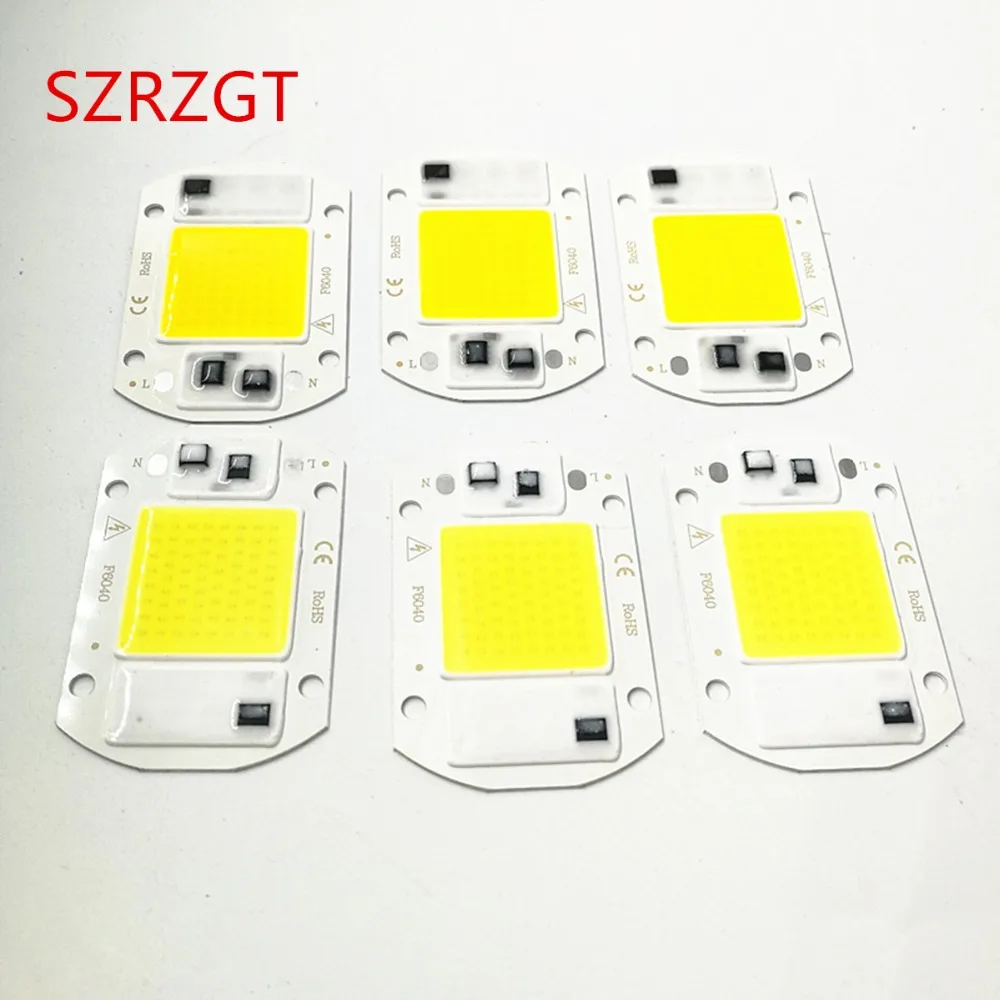 10 шт. Светодиодная лампа COB Чип 20 Вт чип 110 В 220 вход Смарт IC подходит для DIY LED