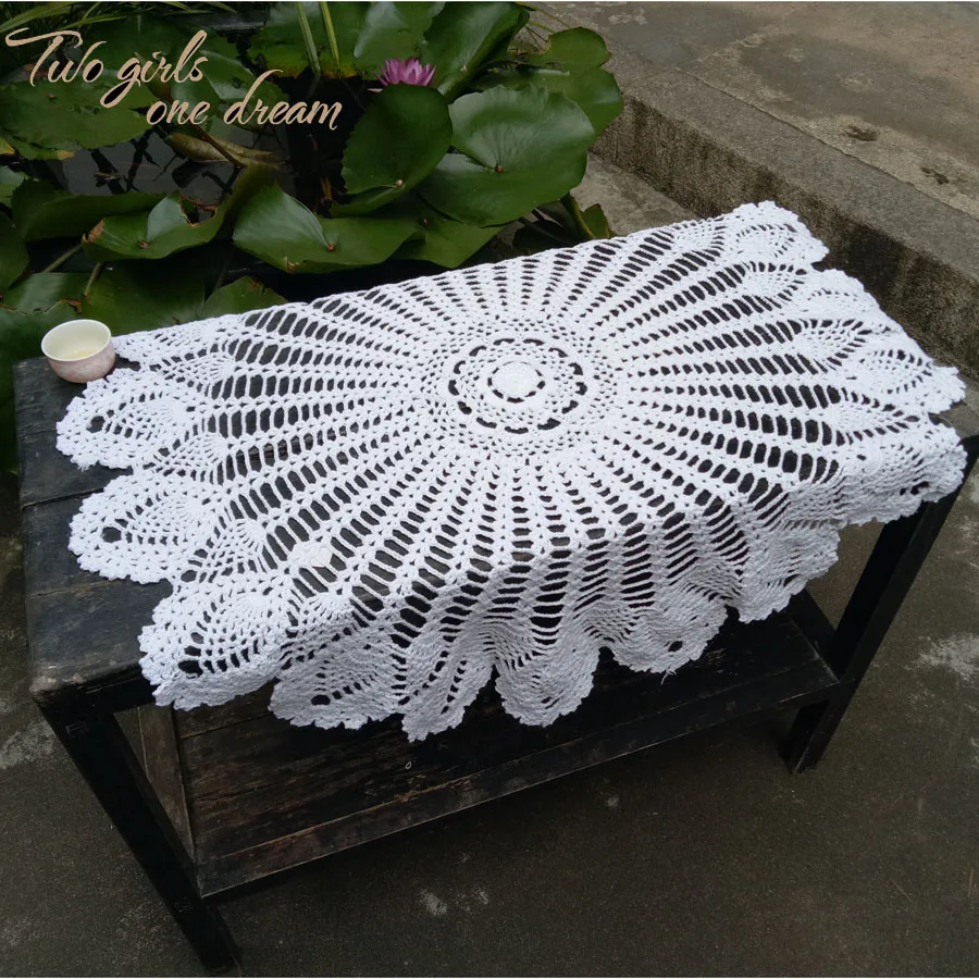 Разноцветная скатерть ручной работы с изображением цветов ананаса скатерти для