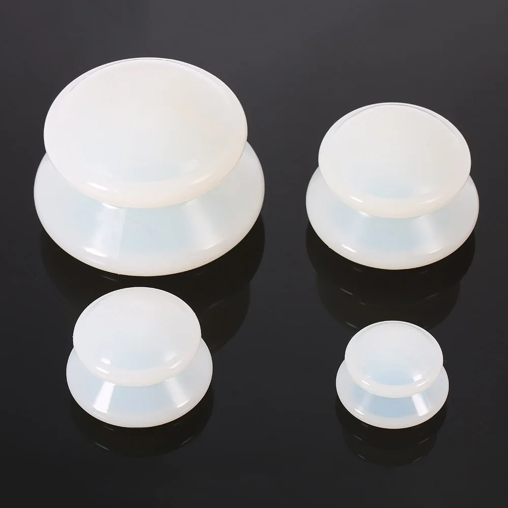 4pcs 4 size Silicone Moisture Absorber Vacuum Cupping cupFace Legs Arms Care Treatment |