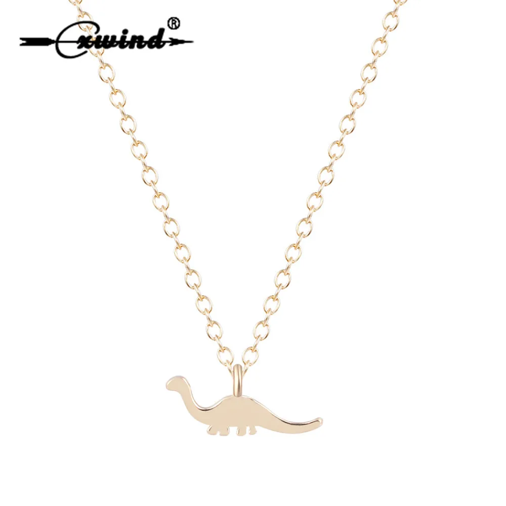 

Cxwind Small Animal Dinosaur Pendant Necklace Unique Dinosaur Charm Chain Necklace Women's Jewelry Girls Christmas Gifts