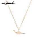 Ожерелье-цепочка Cxwind с уникальным динозавром в виде маленького животного, женское ювелирное изделие, рождественские подарки для девочек