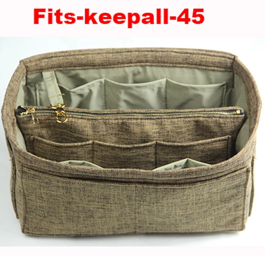 keepall-45 Подходит для Speedy25 30 35 40 восхитительная ручная тканевая сумка органайзер сумка-тоут кошелек вставка Водонепроницаемый Косметический подгузник вещи сумка - Цвет: keepall-45