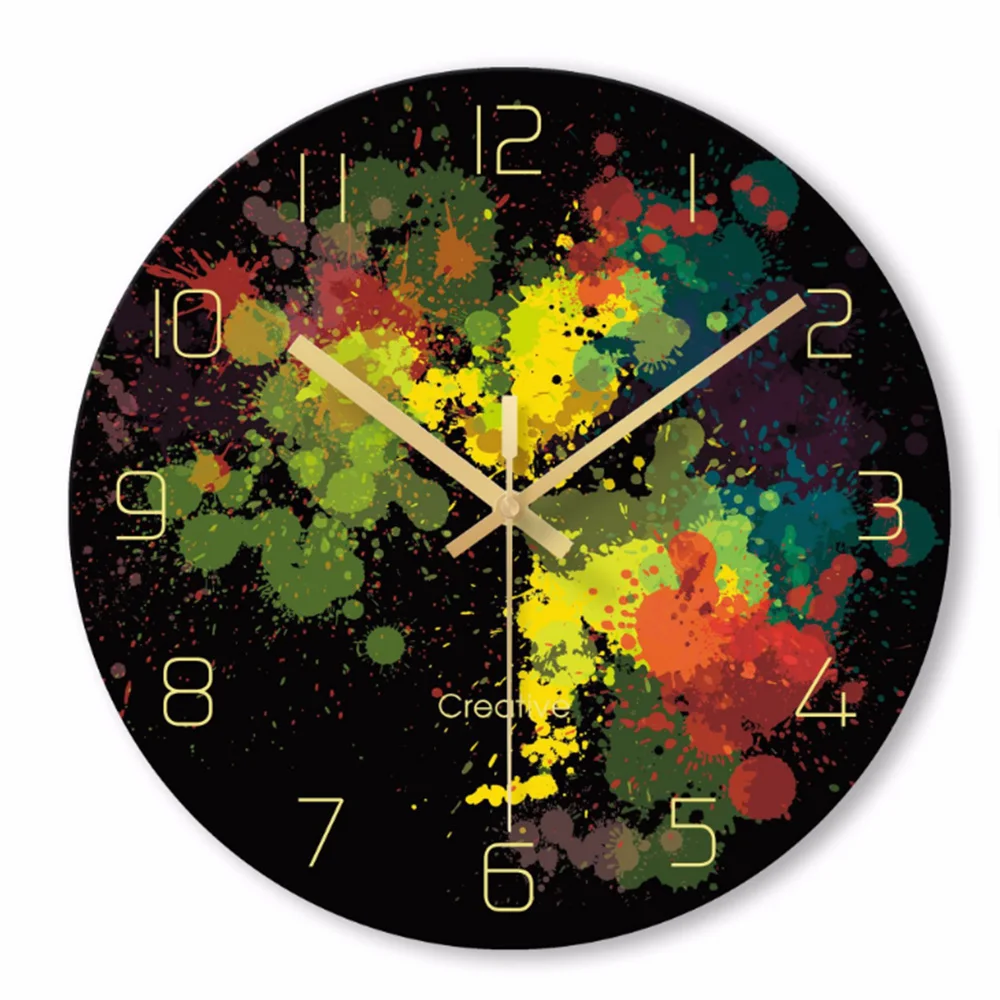 1 Pcs Creative 3D Wall Clock Modern Design Living Room Decoration Mirror Glass Unique Watch Clocks Home Decor Silent | Дом и сад