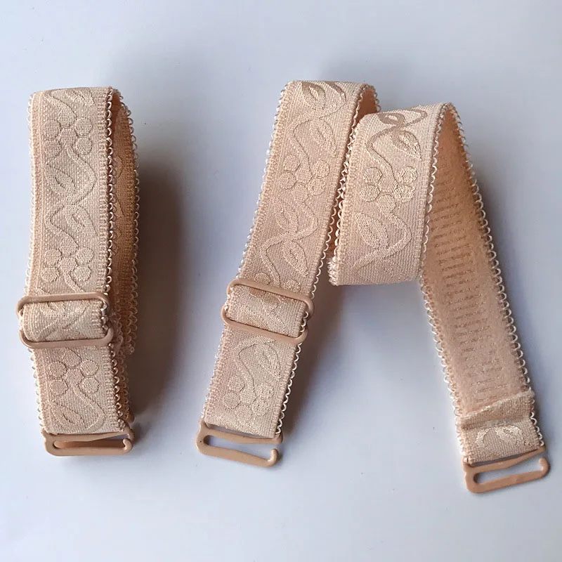 Skin La MaxPa, 1 пара, Ширина 1,5 см, Женский нескользящий бюстгальтер, ремни, женские, Двойные Плечи, эластичный, женский бюстгальтер, ремень, аксессуары k250 - Цвет: Skin
