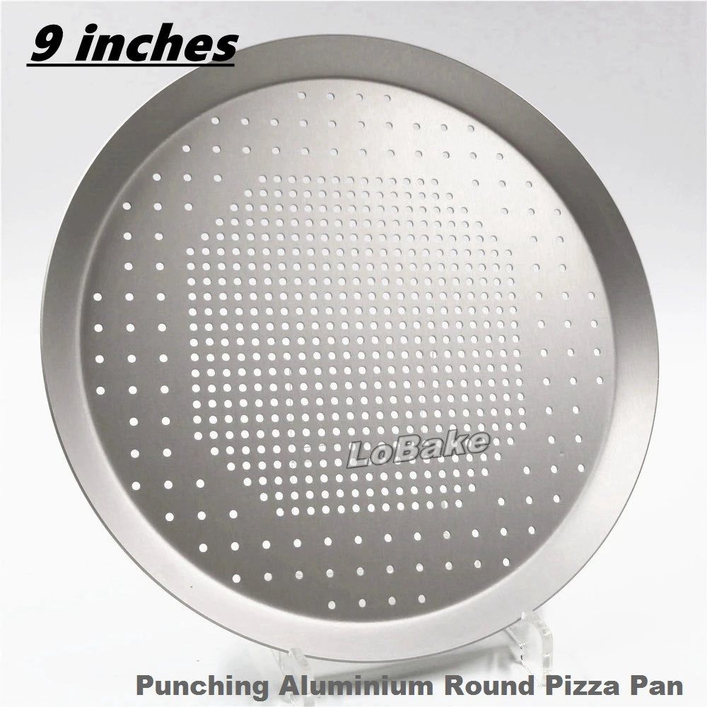Анодированная алюминиевая круглая сковорода для пиццы 9 дюймов толщина 0 16 см|pizza